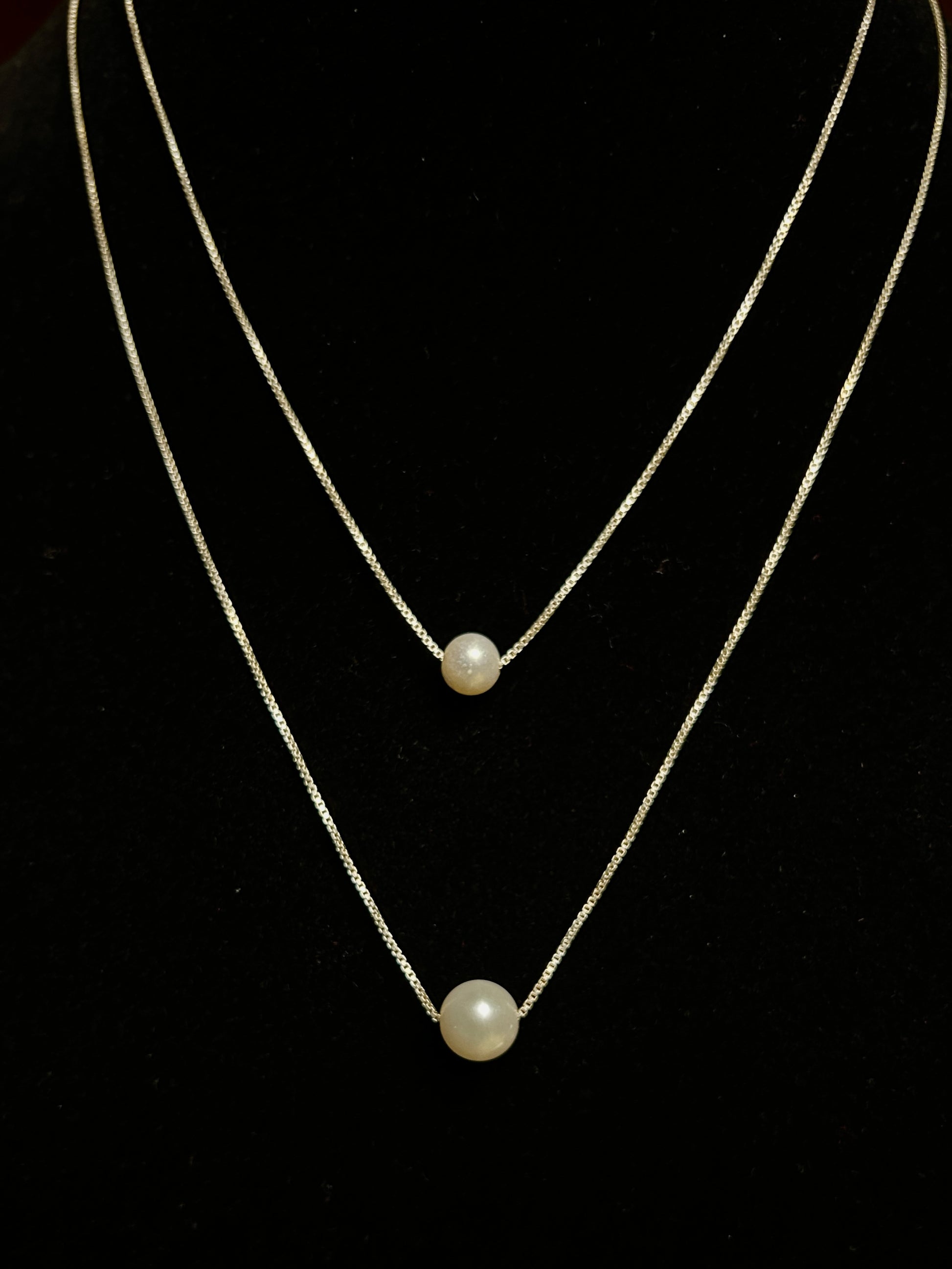 Pearl Silver chain