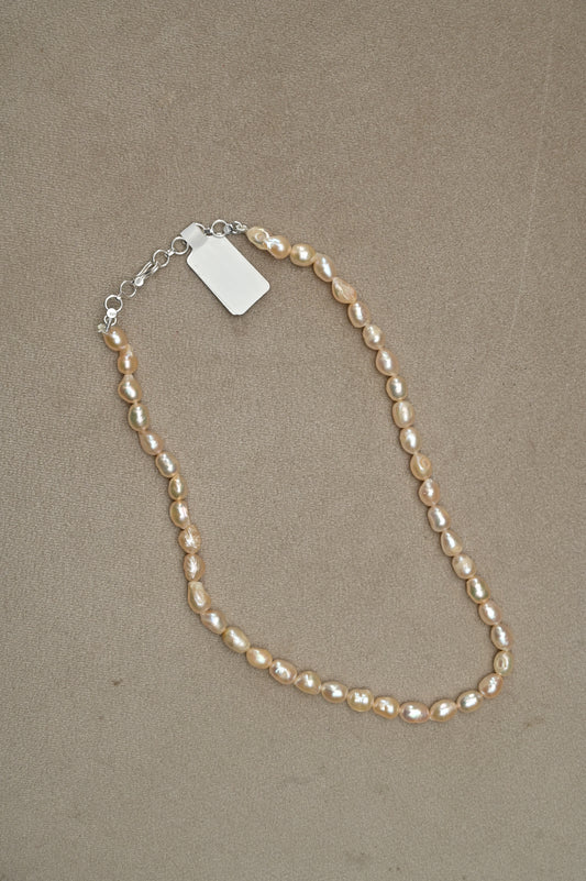 Baroque Pastel Pearl Necklace