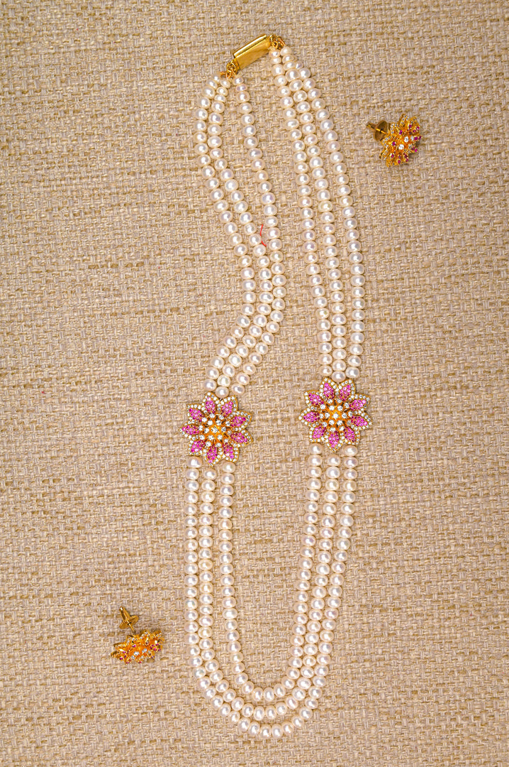 Pearl Layer Bridal Necklace