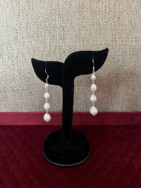 Pearl Silver Earrings for women
