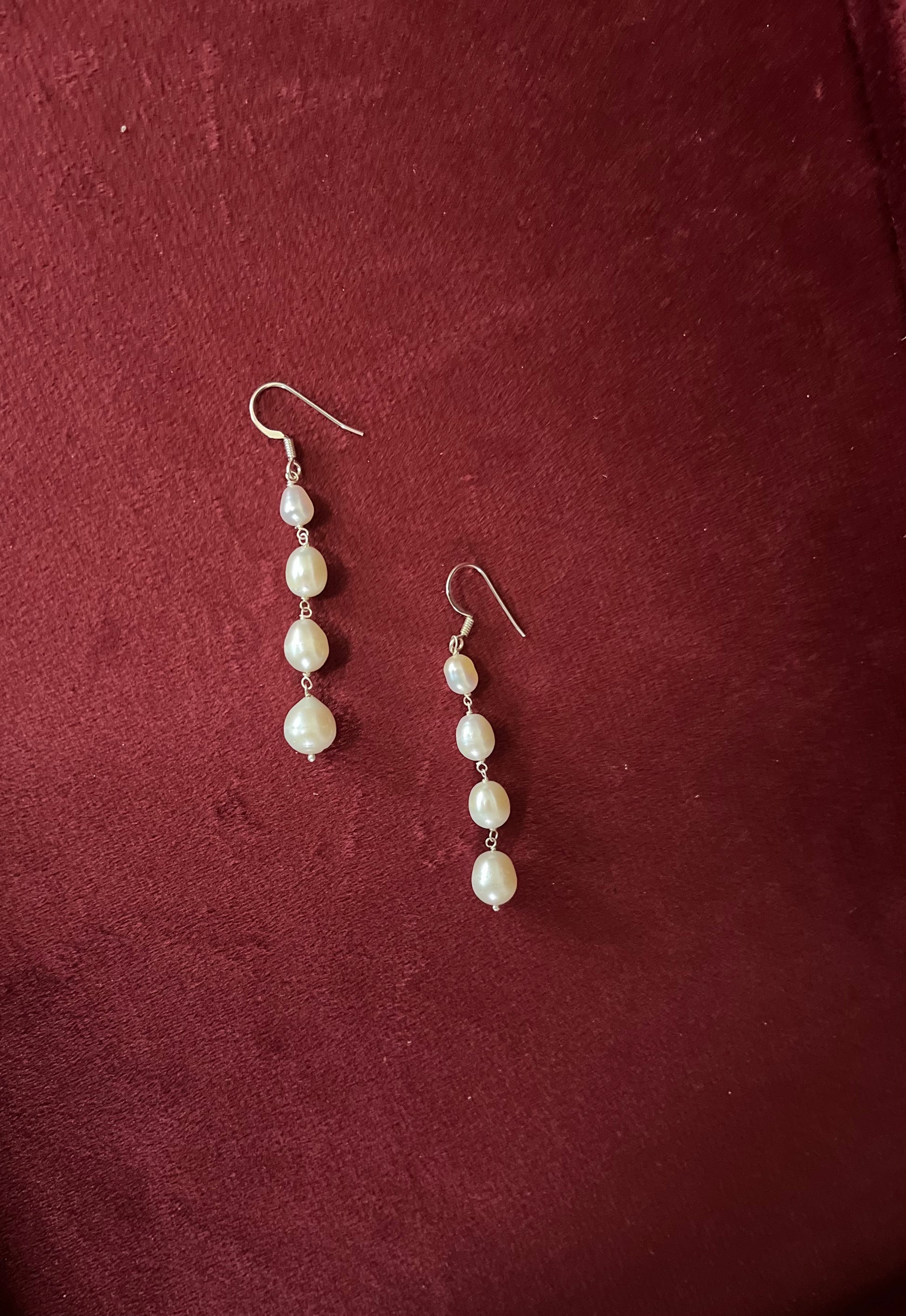 Pearl Silver Earrings for women