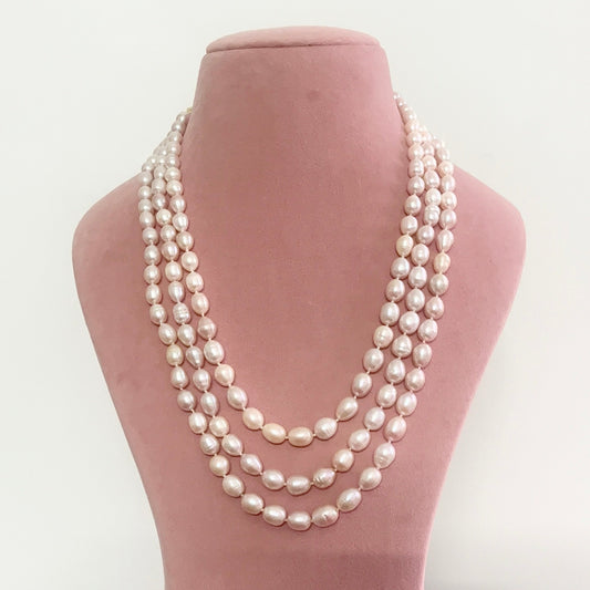 Peach Pearl Grand Necklace