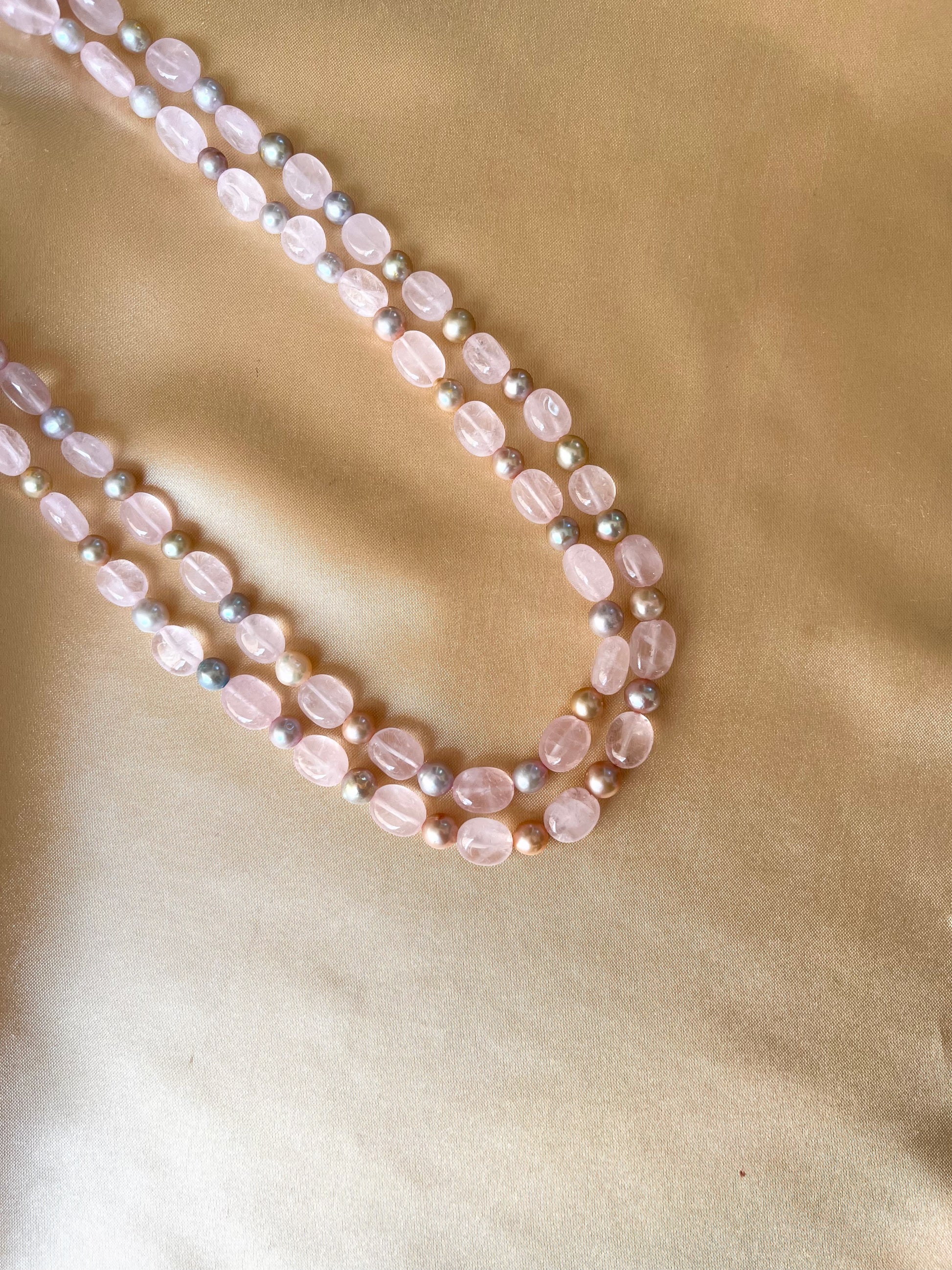 Gemstone double row Necklace