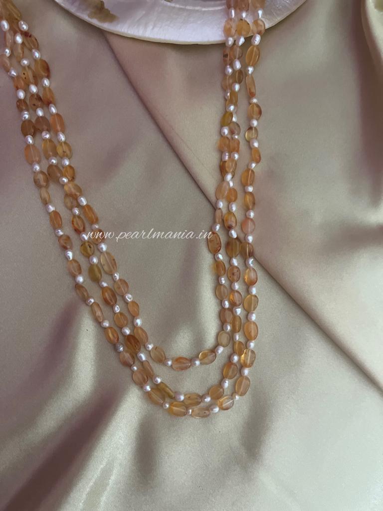 gemstone necklace citrine