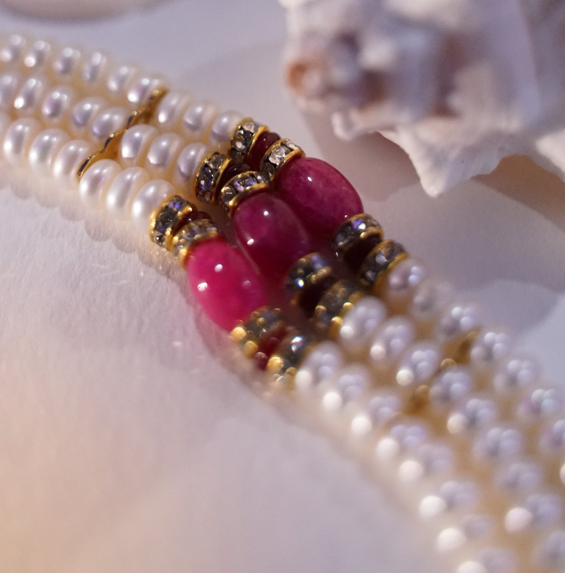 3 layer pearl bracelet