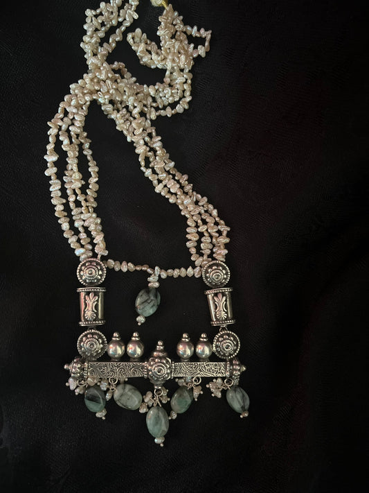 Big pendant long necklace