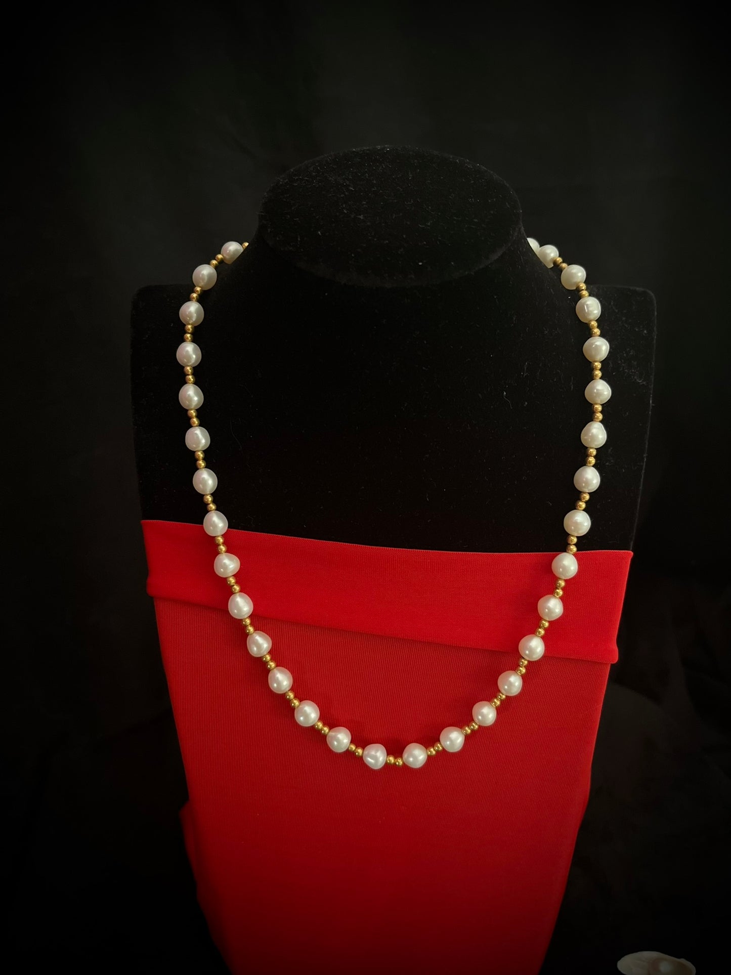  Pearl Gold Necklace